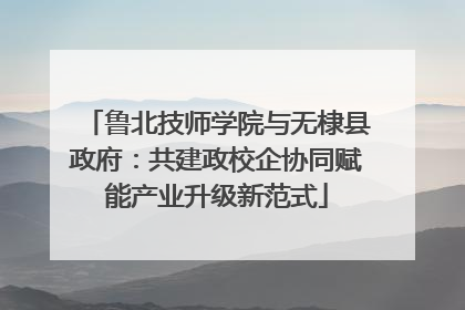 鲁北技师学院与无棣县政府：共建政校企协同赋能产业升级新范式