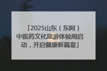 2025山东（东阿）中医药文化旅游体验周启动，开启健康新篇章