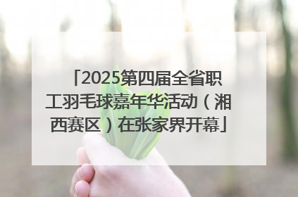 2025第四届全省职工羽毛球嘉年华活动（湘西赛区）在张家界开幕