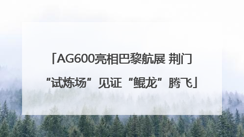 AG600亮相巴黎航展 荆门“试炼场”见证“鲲龙”腾飞