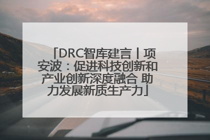 DRC智库建言丨项安波：促进科技创新和产业创新深度融合 助力发展新质生产力